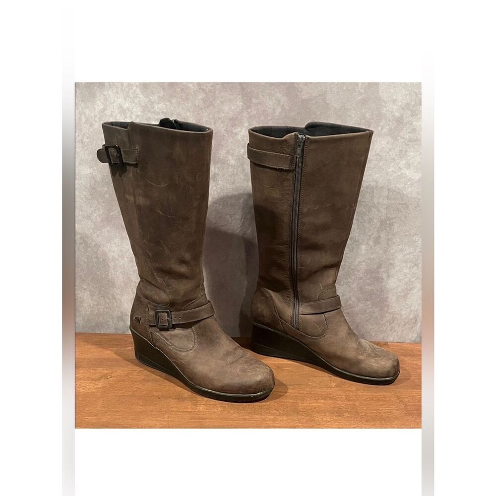 Keen of Scots Brown Leather Knee-High Leather Waterproof Boots size 9.5